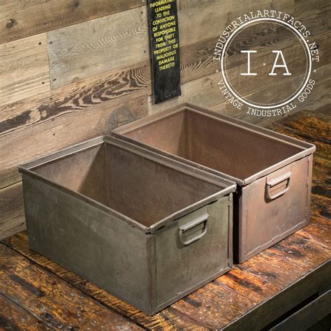 retro metal storage box|vintage storage boxes.